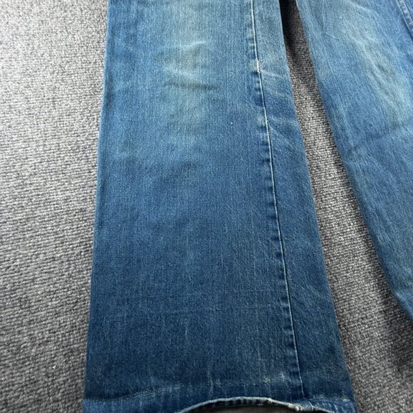 VTG Wrangler Bluebell Denim Jeans Scotland Made Flare Bell Bottom ACTL 28X31 - Picture 4 of 16